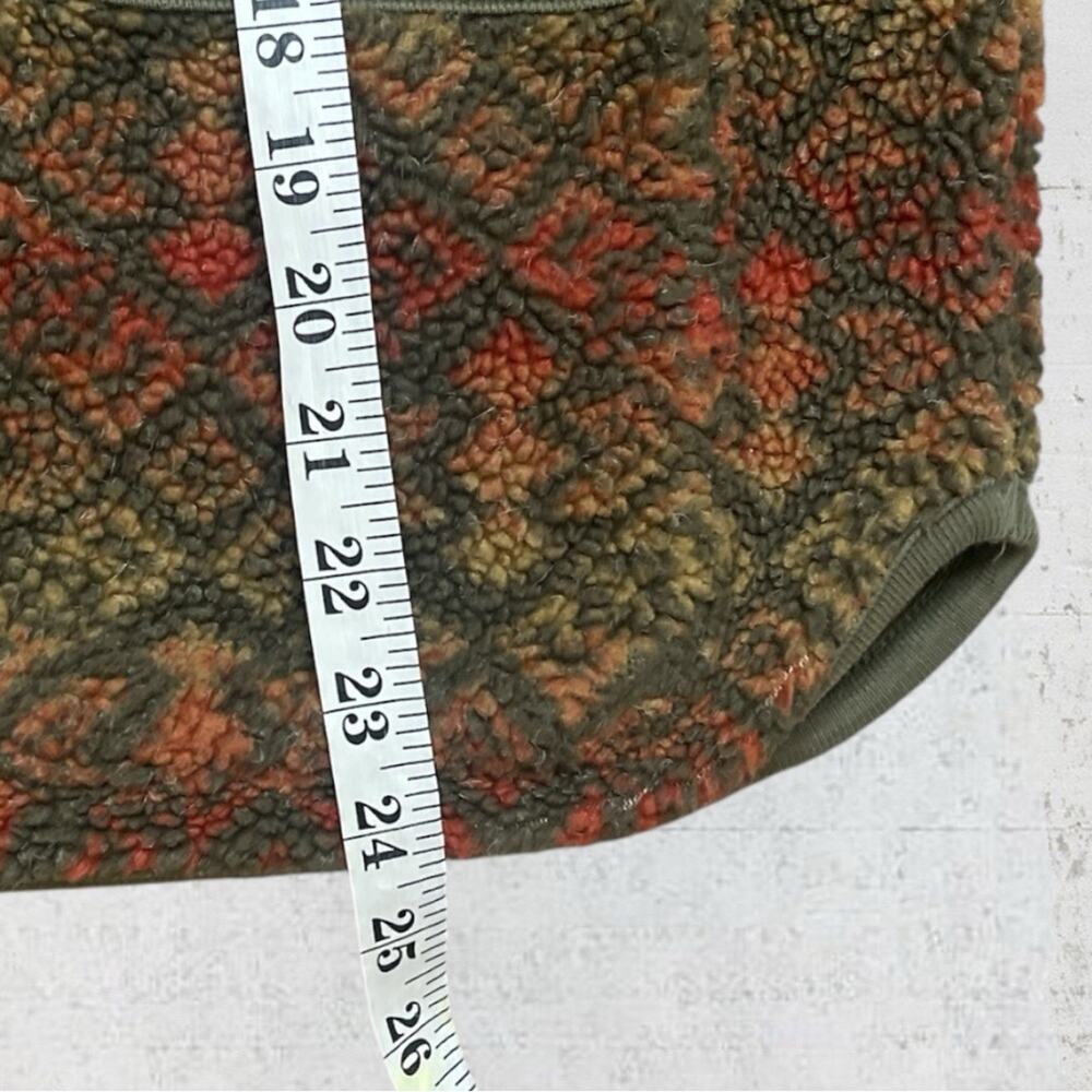 Orvis Olive, Rust & Gold Patterned Toggle Utility Jacket - Picture 8 of 10